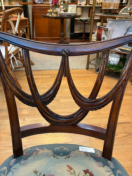 Vintage Arhaus Furniture Needlepoint Chair