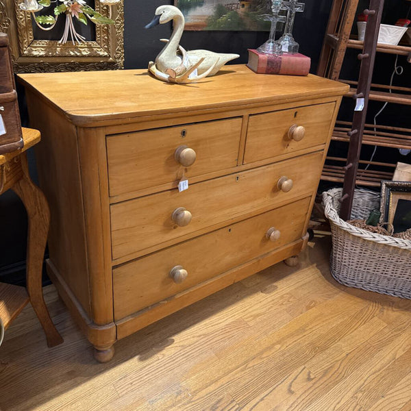 Antique pine chest someone stripped it down to original wood