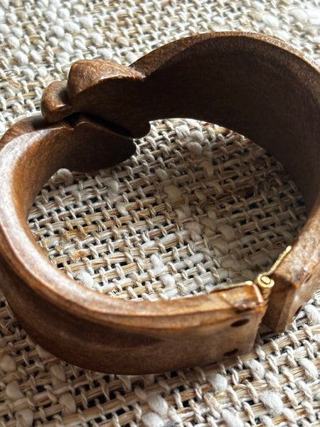 Vintage Wooden Twisted Bracelet