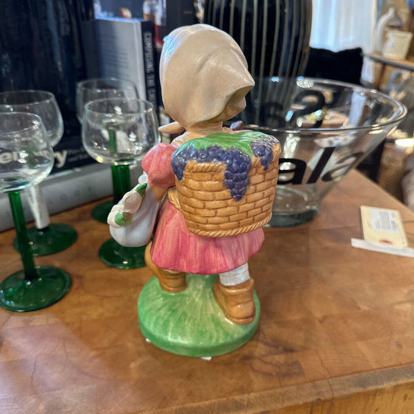 Hummel style ceramic girl 10"