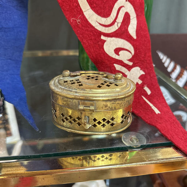 Small Brass Cricket Box W2141