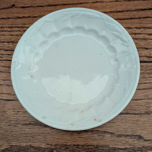 Antique WE Corn Ironstone Plate 6.5