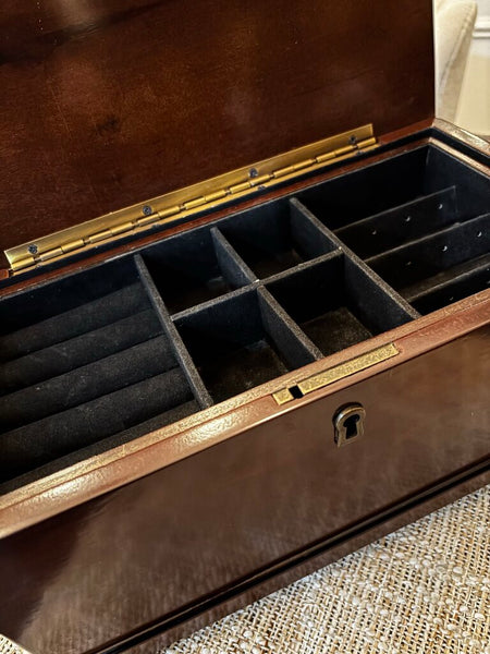 The Bombay Company Inc. Wood Jewelry Box No Key 1992