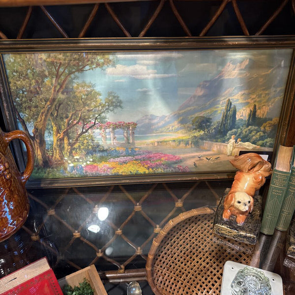 1890 Art Nouveau Lithograph 14x26