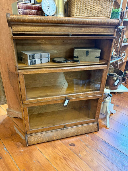 5pc Tiger Oak Barrister Bookcase 34W 48H 14D IN STORE PICKUP ONLY
