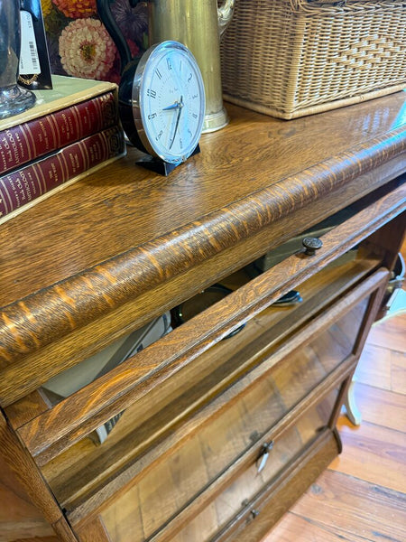 5pc Tiger Oak Barrister Bookcase 34W 48H 14D IN STORE PICKUP ONLY