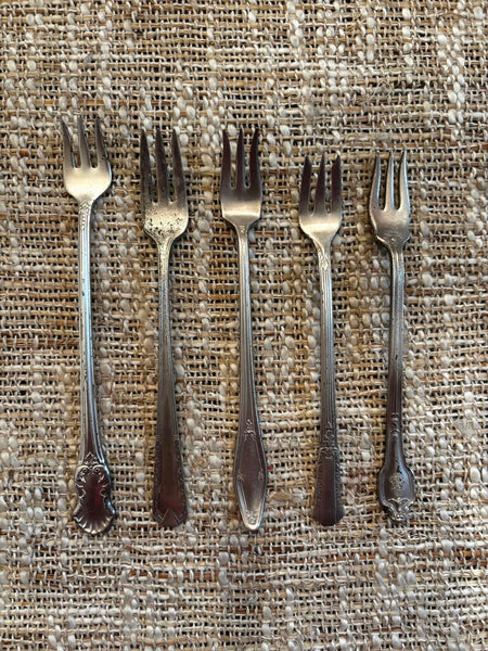 Antique Silver-plate Appetizer Fork