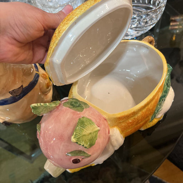 Vintage Italian Majolica Pig Tureen