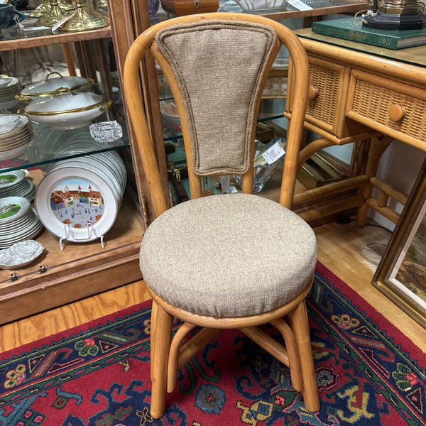 Bamboo/Wicker Desk w/Chair 49x30.5x17.5" In Store Pick Up Only