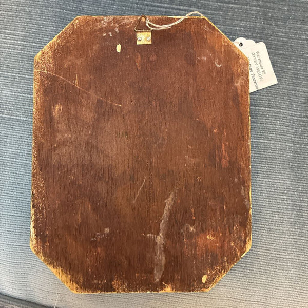 Vintage Florentine Plaque 7.5 x 6"