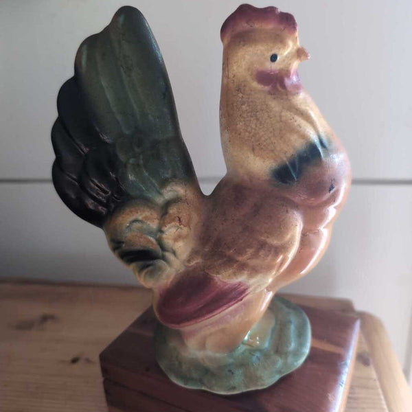 Vintage Royal Copley Ceramic Hen circa 1950's. 8 inches