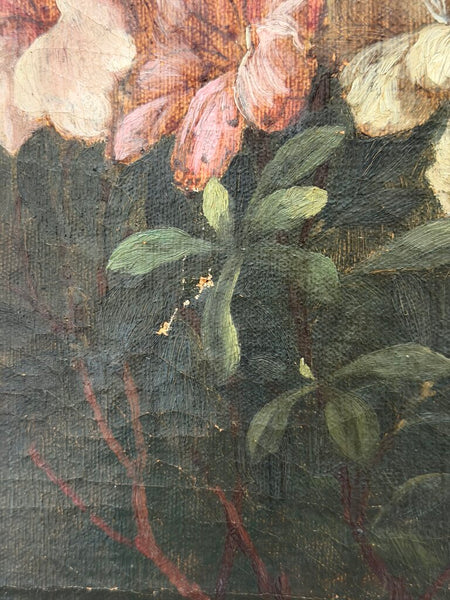 1486 19th Century Azalea Oil on Canvas