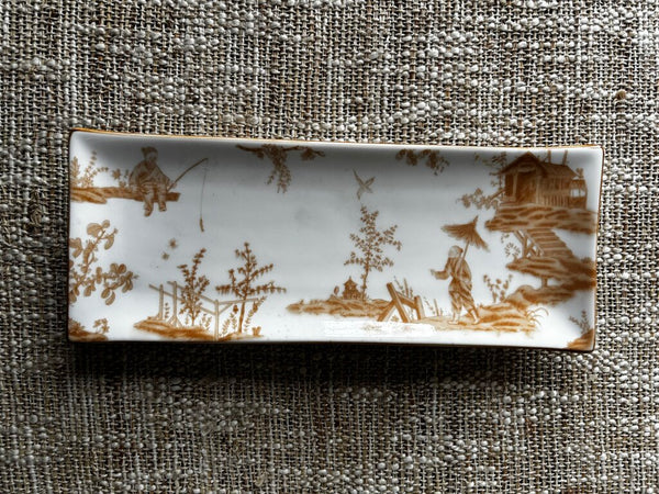 Vintage Asian Toile Tray