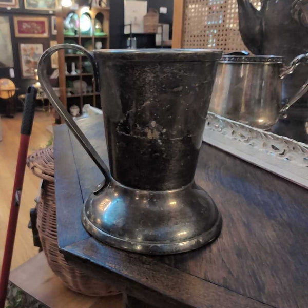 Vintage Nickel Plated Dixie Cup Holder 4 in