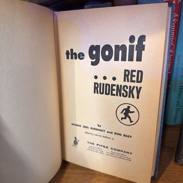 The Gonif...Red Rudinsky,1970, hardcover