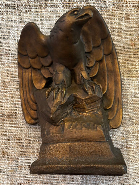Large Plaster and Metal Eagle Decor
