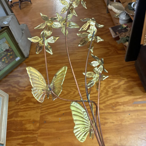 Vintage brass butterfly branch (each)
