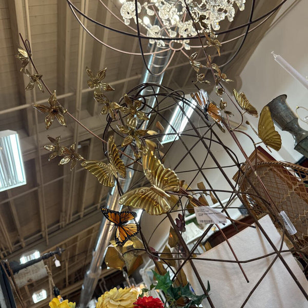 Vintage brass butterfly branch (each)