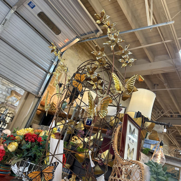 Vintage brass butterfly branch (each)
