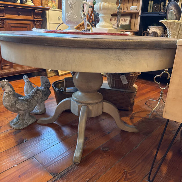 Rustic Wood Round Table 48W 30H IN STORE PICKUP ONLY