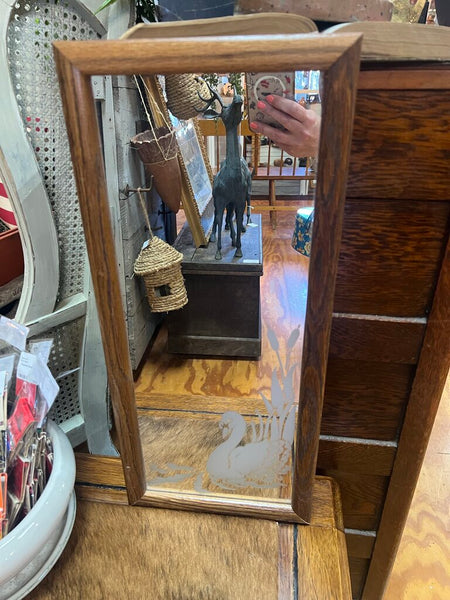Wood Swan Mirror