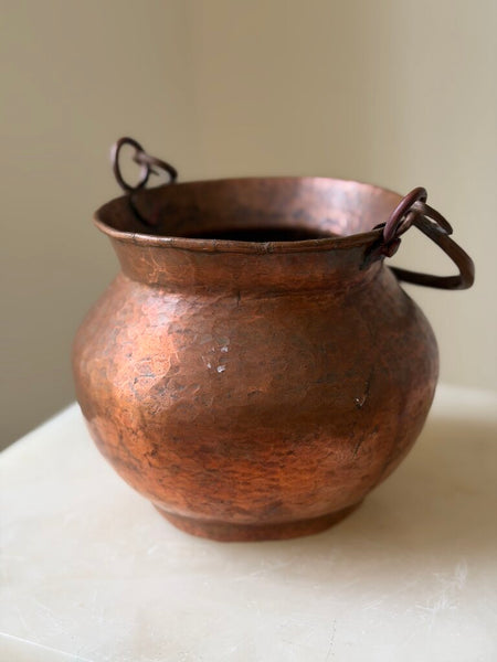 0208 Copper Handled Pot