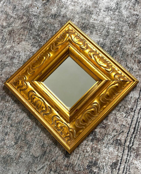 Gold Framed Mirror 10.5"x10.5"