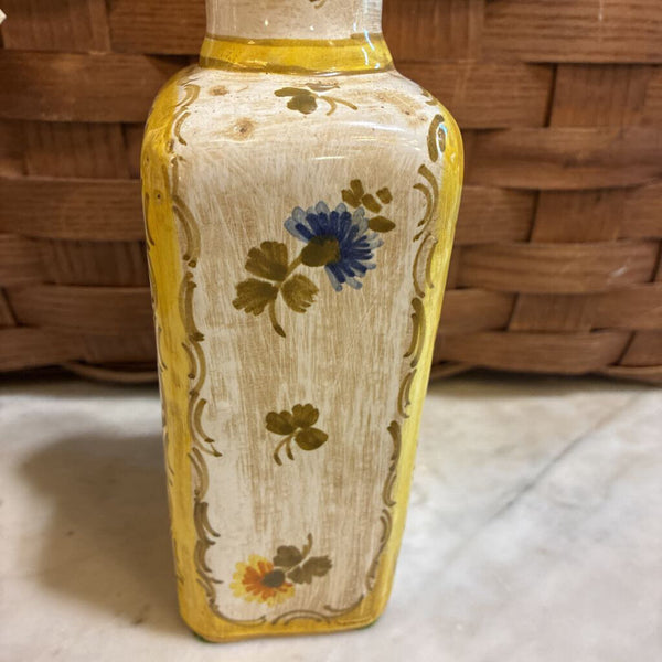 Vintage Italian Pottery Vase 3" x 9"