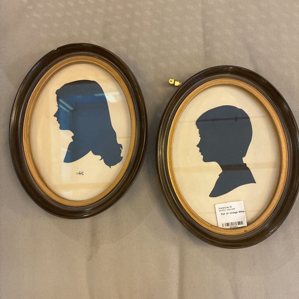 Pair of vintage Silhouette Art