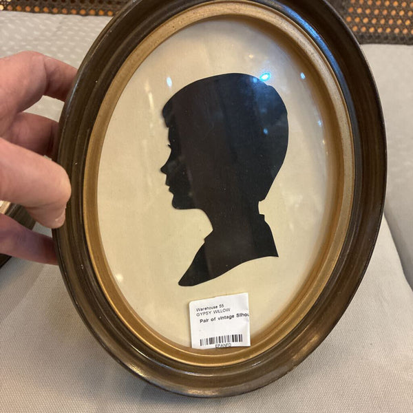Pair of vintage Silhouette Art