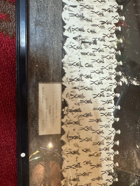 Framed Bedford Springs Naval Training Photo 1943 8.25"x33.25" Photograph W2281