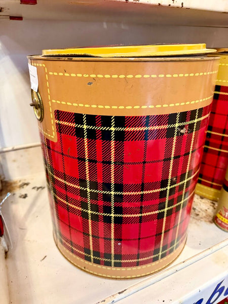 JFV ~ Vintage 4 gallon Skotch Plaid cooler