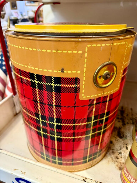 JFV ~ Vintage 4 gallon Skotch Plaid cooler