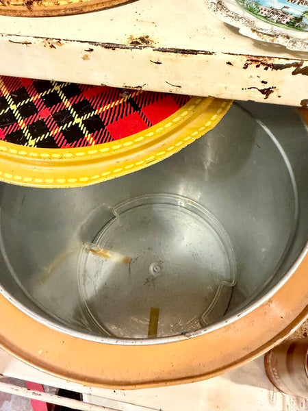 JFV ~ Vintage 4 gallon Skotch Plaid cooler