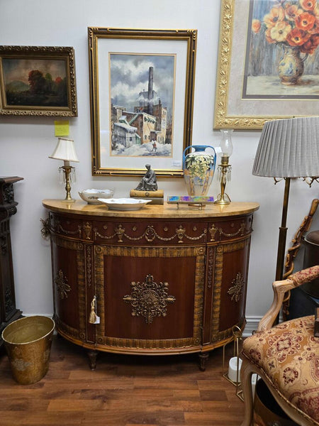John Widdicomb demilune 51.5 x 16.5 x 36 tall in store pick up