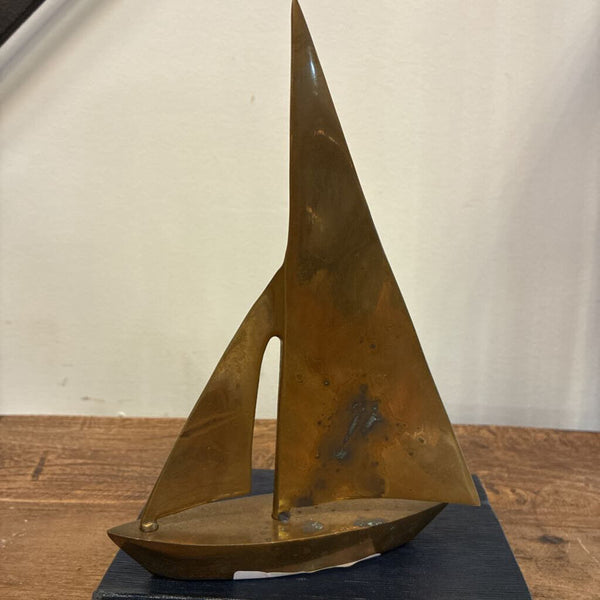 Vintage Brass Boat