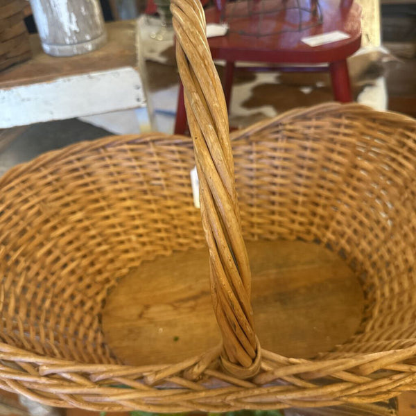 Wood Bottom Market Basket 24" L x 16" W x 15"' H