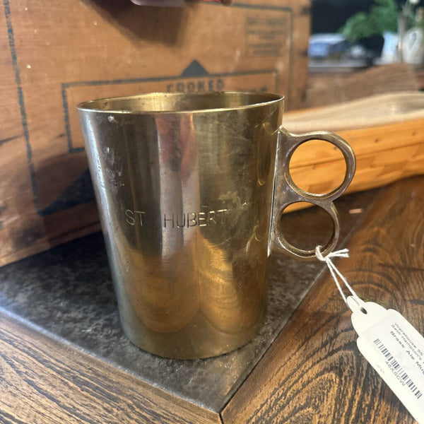 Brass Ale Mug 4-1/4" x 3-1/2" D