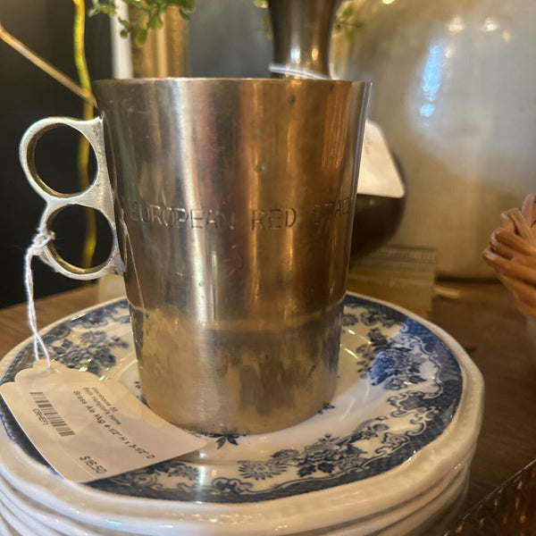 Brass Ale Mug 4-1/2" H x 3-1/2" D
