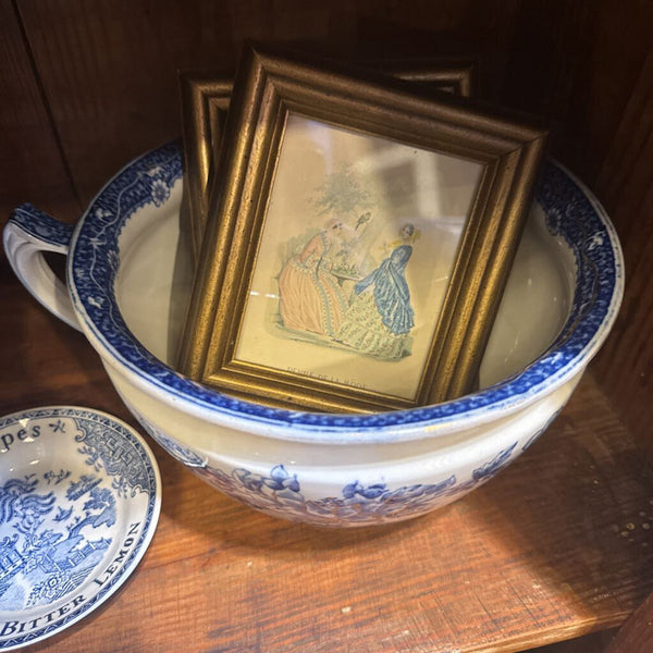 Blue and White Chamber Pot