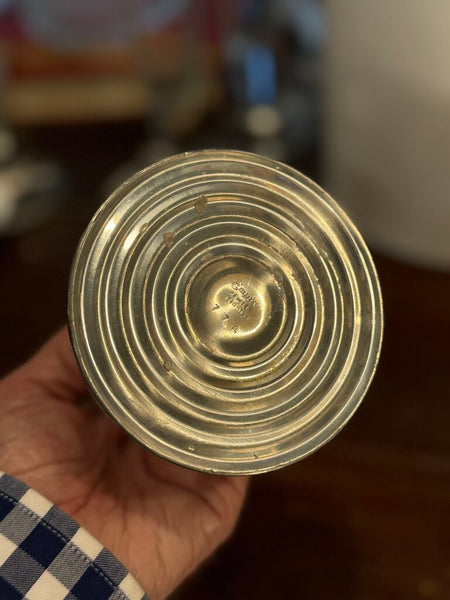 Pair pewter candle holders Marshall field's 3.5" x 4.5"