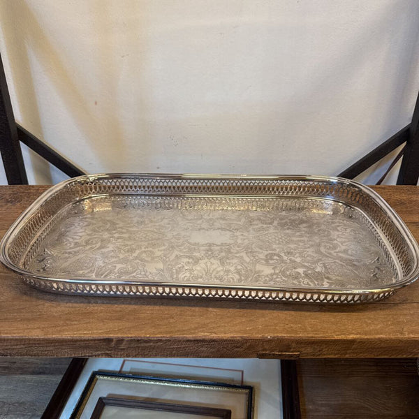 OVAL SILVER TRAY 20X11.5