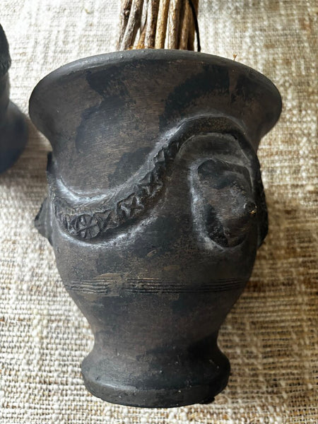 Faux Topiary in Lion Head Pot