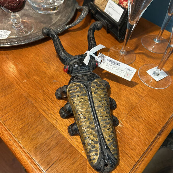 ANTIQUE CAST IRON BEETLE