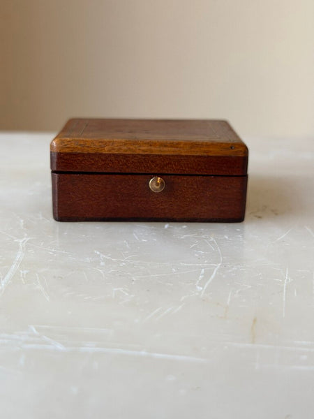2025 Mini Wood & Brass Inlay Box