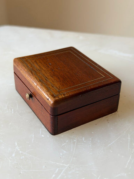 2025 Mini Wood & Brass Inlay Box