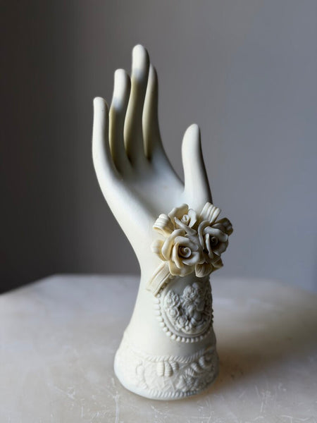 1606 Vintage Ceramic Floral Hand
