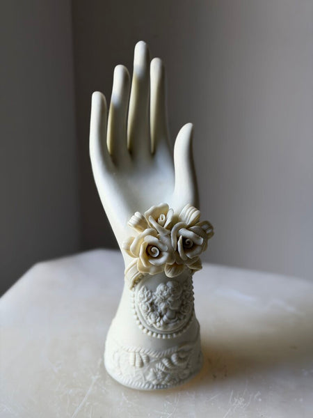 1606 Vintage Ceramic Floral Hand