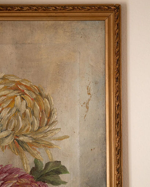 1357 CHRYSANTHEMUM STILL LIFE PAINTING