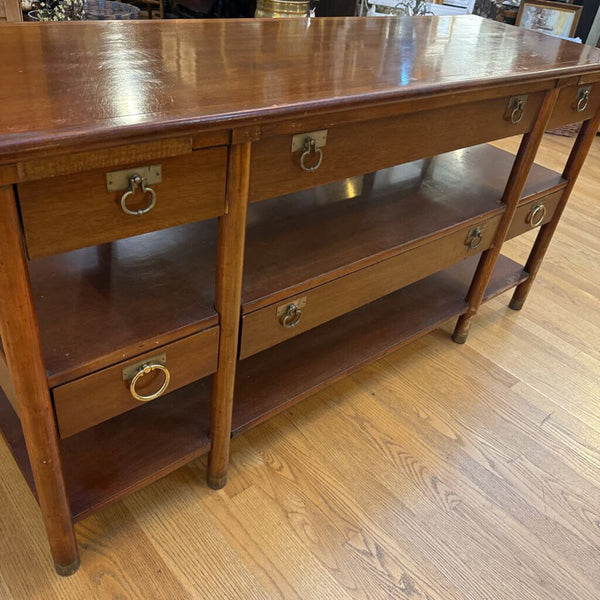 SIDEBOARD EXTENDS TO A TABLE DO NOT HAVE LEAVES 30T 62W 20D IN STOR EPICK UP ONLY